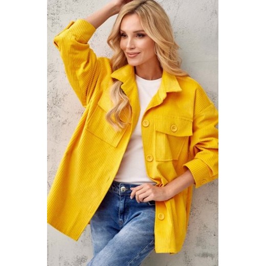 Oversizowa kurtka damska żółta ze sklepu intimiti.pl w kategorii Kurtki damskie - zdjęcie 187864089
