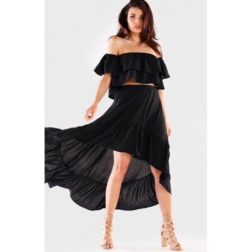 Awama czarna hiszpańska spódnica z falbaną A422 ze sklepu intimiti.pl w kategorii Spódnice - zdjęcie 187864418