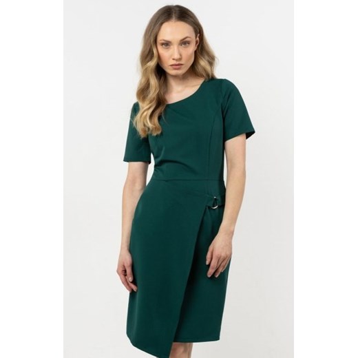 Awama A710 ołówkowa sukienka mini zielona ze sklepu intimiti.pl w kategorii Sukienki - zdjęcie 187864585