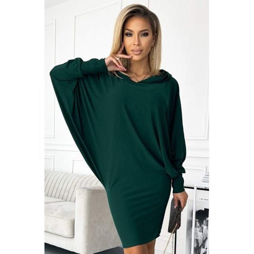 Numoco 400-1 sukienka nietoperz z kapturem ze sklepu intimiti.pl w kategorii Bluzy damskie - zdjęcie 187865165