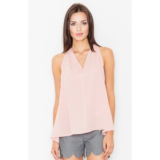 Figl M480 bluzka pudrowy róż ze sklepu intimiti.pl w kategorii Bluzki damskie - zdjęcie 187865728