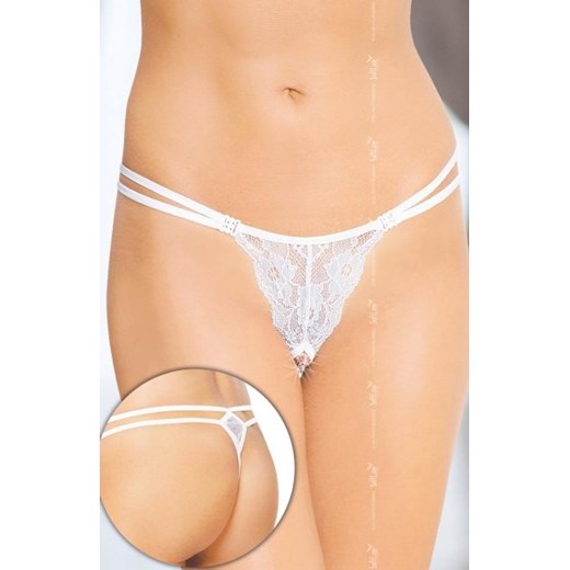 Softline 2444 stringi białe ze sklepu intimiti.pl w kategorii Majtki damskie - zdjęcie 187866088