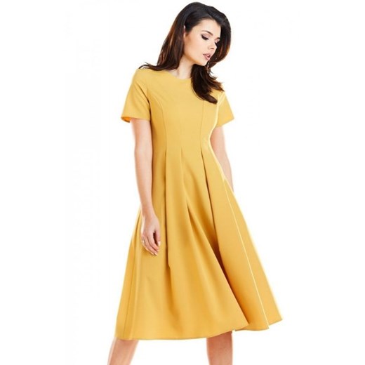 Sukienka żółta Awama A253 ze sklepu intimiti.pl w kategorii Sukienki - zdjęcie 187866157