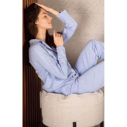 Momenti Claudia Blue piżama damska ze sklepu intimiti.pl w kategorii Piżamy damskie - zdjęcie 187866186