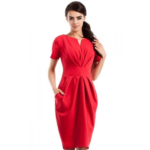 Moe MOE234 sukienka czerwona ze sklepu intimiti.pl w kategorii Sukienki - zdjęcie 187866578