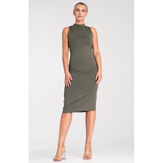 Figl M1031 oliwkowa sukienka damska ze sklepu intimiti.pl w kategorii Sukienki - zdjęcie 187866745