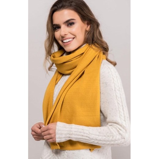 Kamea 05 wełniany szal musztardowy ze sklepu intimiti.pl w kategorii Szaliki i chusty damskie - zdjęcie 187866936