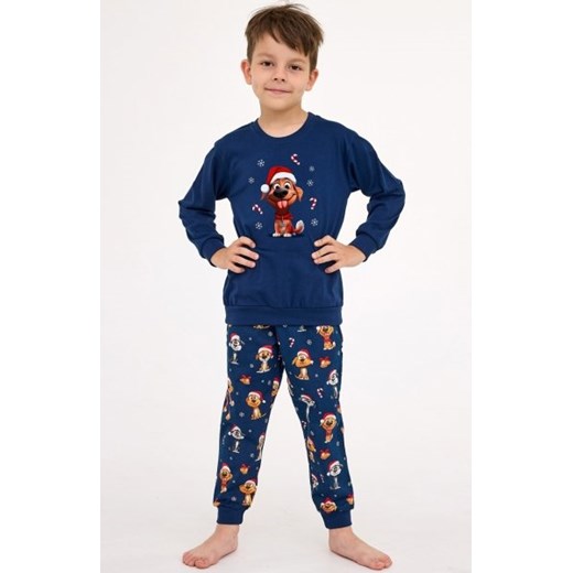 Cornette Young Boy 966/173 Dog Christmas piżama chłopięca ze sklepu intimiti.pl w kategorii Piżamy dziecięce - zdjęcie 187867087