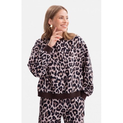 Bewear B303/1 bluza z dzianiny z nadrukiem ze sklepu intimiti.pl w kategorii Bluzy damskie - zdjęcie 187867206