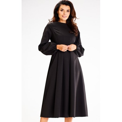 Awama A595 sukienka z bufiastymi rękawami ze sklepu intimiti.pl w kategorii Sukienki - zdjęcie 187867306