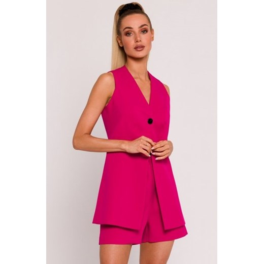 Moe kamizelka na jeden guzik fuksja M776 ze sklepu intimiti.pl w kategorii Marynarki damskie - zdjęcie 187867716