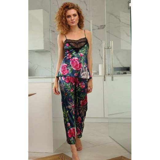 Satynowa piżama damska DK-KC 001 ze sklepu intimiti.pl w kategorii Piżamy damskie - zdjęcie 187868116