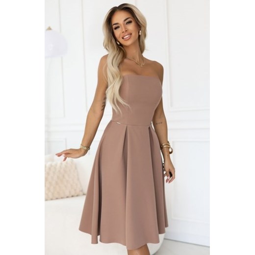 Numoco 641-2 VIVIENNE gorsetowa rozkloszowana sukienka midi na wyjątkowe okazje ze sklepu intimiti.pl w kategorii Sukienki - zdjęcie 187868766