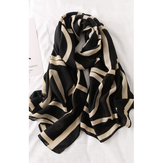 Kamea szal z geometrycznym wzorem z wiskozy ze sklepu intimiti.pl w kategorii Szaliki i chusty damskie - zdjęcie 187868885