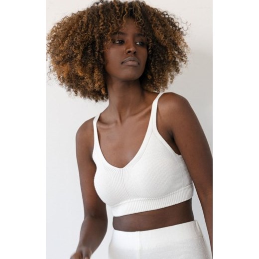 Fobya dzianinowy top damski F2032 ecru ze sklepu intimiti.pl w kategorii Bluzki damskie - zdjęcie 187869476