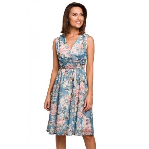 Letnia sukienka w kwiaty S225/4 ze sklepu intimiti.pl w kategorii Sukienki - zdjęcie 187869545