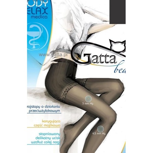 Gatta Body Relax Medica 40 den 5-XL rajstopy ze sklepu intimiti.pl w kategorii Rajstopy - zdjęcie 187869597