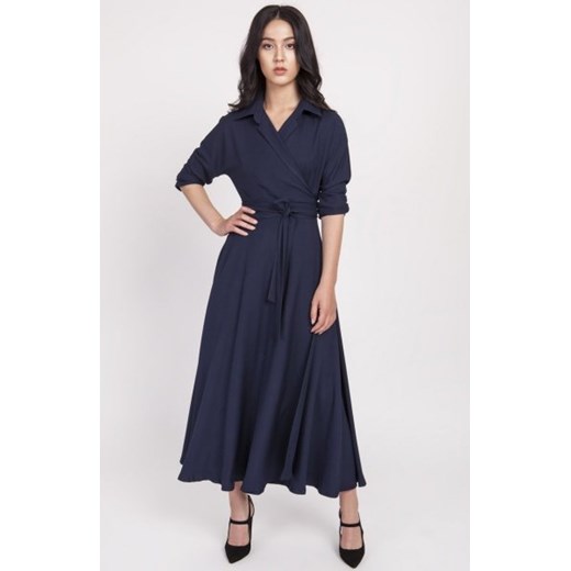 Sukienka długa granatowa SUK172 ze sklepu intimiti.pl w kategorii Sukienki - zdjęcie 187869918