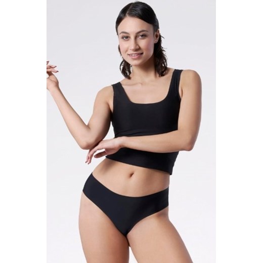 Julimex Tanga Panty figi czarne ze sklepu intimiti.pl w kategorii Majtki damskie - zdjęcie 187870247