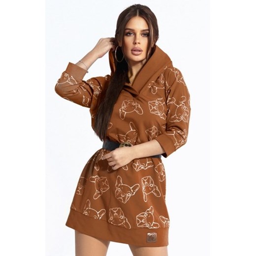 *Tunika z kapturem w buldogi 104-07 ze sklepu intimiti.pl w kategorii Bluzki damskie - zdjęcie 187870885