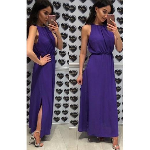 Elegancka sukienka rzymianka fioletowa ze sklepu intimiti.pl w kategorii Sukienki - zdjęcie 187871017