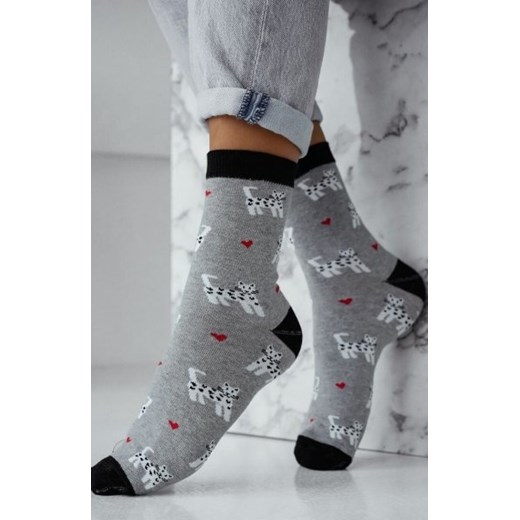 Milena 0200-196 Małe Kotki Serduszka skarpety damskie ze sklepu intimiti.pl w kategorii Skarpetki damskie - zdjęcie 187871237