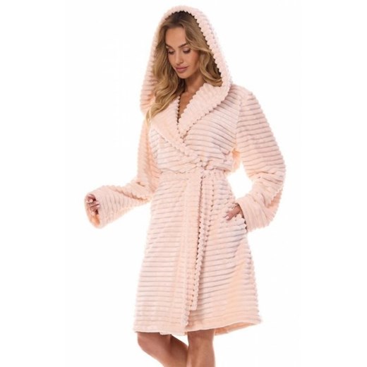 L&amp;L 2416 Robin szlafrok damski z kapturem ze sklepu intimiti.pl w kategorii Szlafroki damskie - zdjęcie 187871438
