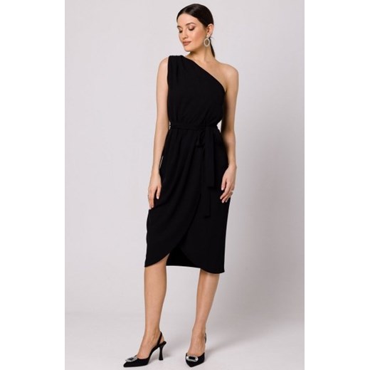 *Makover sukienka na jedno ramię czarna K160 ze sklepu intimiti.pl w kategorii Sukienki - zdjęcie 187871659