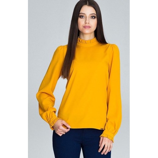 Figl M595 bluzka musztardowa ze sklepu intimiti.pl w kategorii Bluzki damskie - zdjęcie 187871819