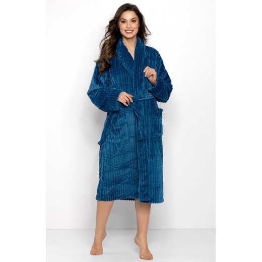 Momenti Per Me One And Only Long Turquoise szlafrok damski ze sklepu intimiti.pl w kategorii Szlafroki damskie - zdjęcie 187872038