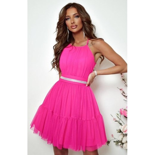 Duet Cristal tiulowa mini sukienka amarantowa ze sklepu intimiti.pl w kategorii Sukienki - zdjęcie 187872088