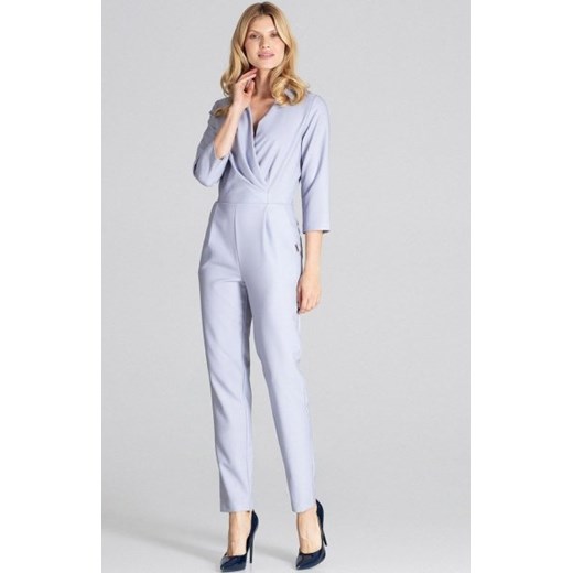 Elegancki kombinezon damski szary M672 ze sklepu intimiti.pl w kategorii Kombinezony damskie - zdjęcie 187872338