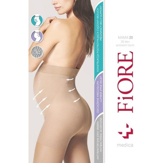Fiore Mama M 5208 ciążowe rajstopy damskie ze sklepu intimiti.pl w kategorii Rajstopy - zdjęcie 187872499