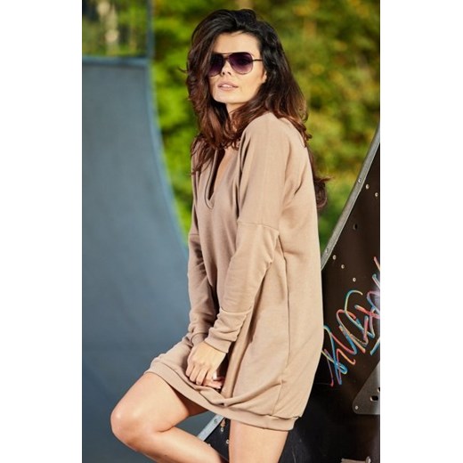 Dresowa sukienka oversize M272 ze sklepu intimiti.pl w kategorii Sukienki - zdjęcie 187872608