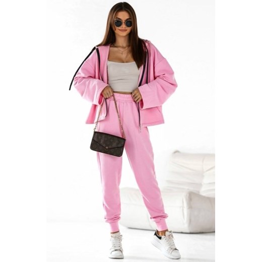 Dwuczęściowy komplet dresowy Suwak róż cukierek ze sklepu intimiti.pl w kategorii Dresy damskie - zdjęcie 187873078