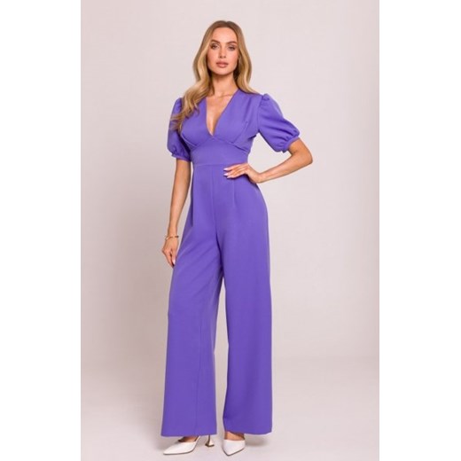 Moe kombinezon z głębokim dekoltem fioletowy M852 ze sklepu intimiti.pl w kategorii Kombinezony damskie - zdjęcie 187873359