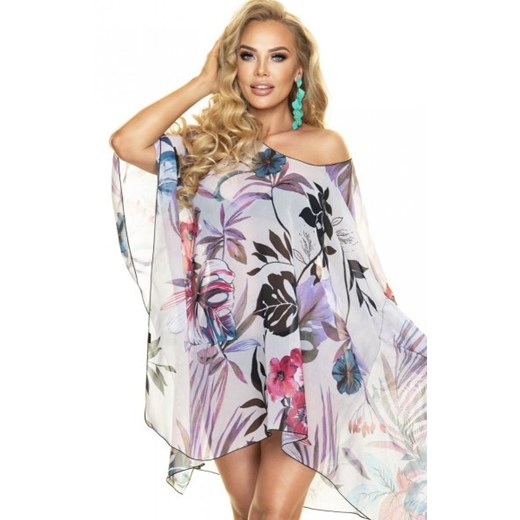Irall kolorowa tunika plażowa jasne kwiaty ze sklepu intimiti.pl w kategorii Odzież plażowa - zdjęcie 187873847