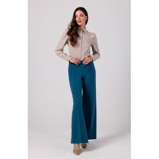 Bewear B275 spodnie z przeszyciami na nogawkach morskie ze sklepu intimiti.pl w kategorii Spodnie damskie - zdjęcie 187873898