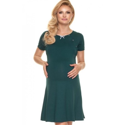 Koszula nocna do karmienia zielona 0198 ze sklepu intimiti.pl w kategorii Koszule nocne - zdjęcie 187873946