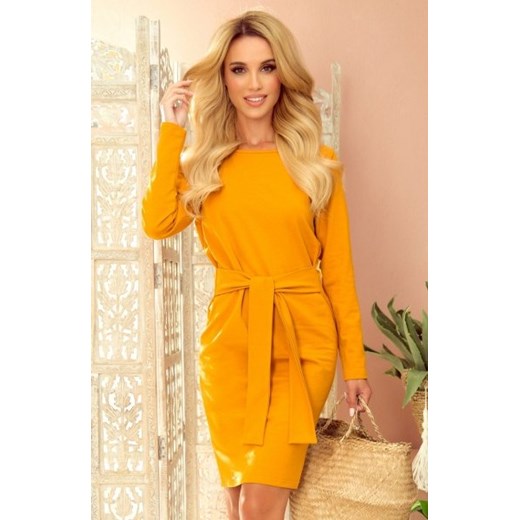 Numoco 209-8 sukienka z szerokim wiązanym paskiem ze sklepu intimiti.pl w kategorii Sukienki - zdjęcie 187874119