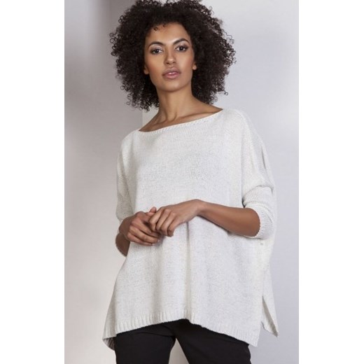 Lanti SWE114 sweter ecru ze sklepu intimiti.pl w kategorii Swetry damskie - zdjęcie 187874129