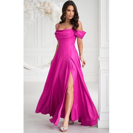 Bicotone 330 długa sukienka błysk fuksja ze sklepu intimiti.pl w kategorii Sukienki - zdjęcie 187874309