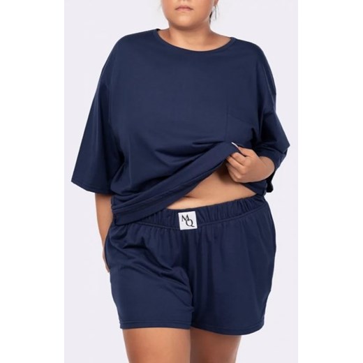Mona Joy bawełniana piżama plus size navy ze sklepu intimiti.pl w kategorii Piżamy damskie - zdjęcie 187875046