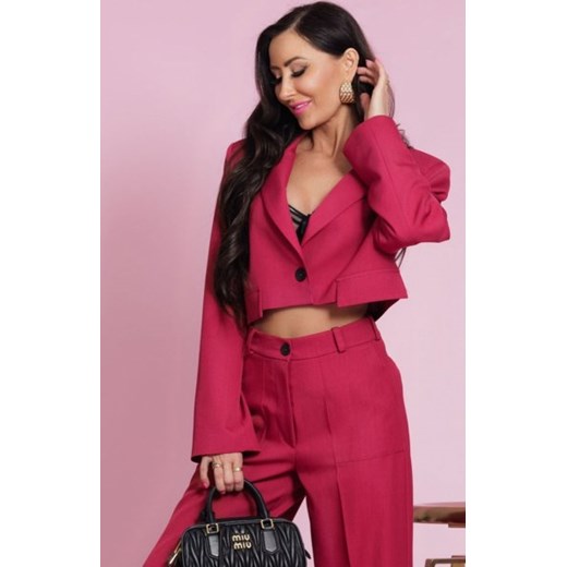 Elizabeth Polly krótki żakiet damski wino ze sklepu intimiti.pl w kategorii Marynarki damskie - zdjęcie 187876655