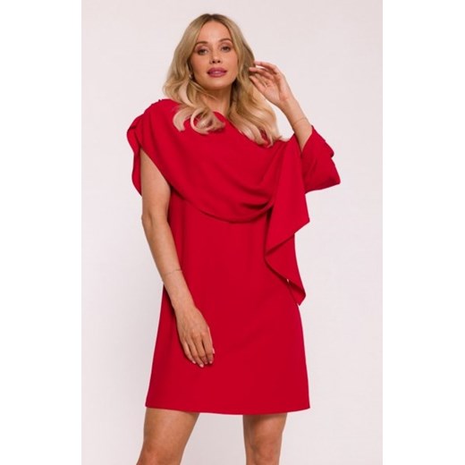 Stylove S423 sukienka z peleryną czerwona ze sklepu intimiti.pl w kategorii Sukienki - zdjęcie 187876916