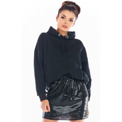 Awama cekinowa mini spódniczka czarna A403 ze sklepu intimiti.pl w kategorii Spódnice - zdjęcie 187876927