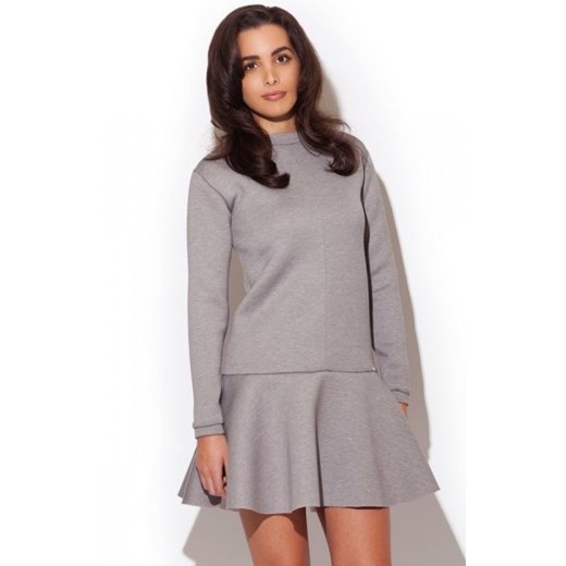 Katrus K247 sukienka szara ze sklepu intimiti.pl w kategorii Sukienki - zdjęcie 187877008