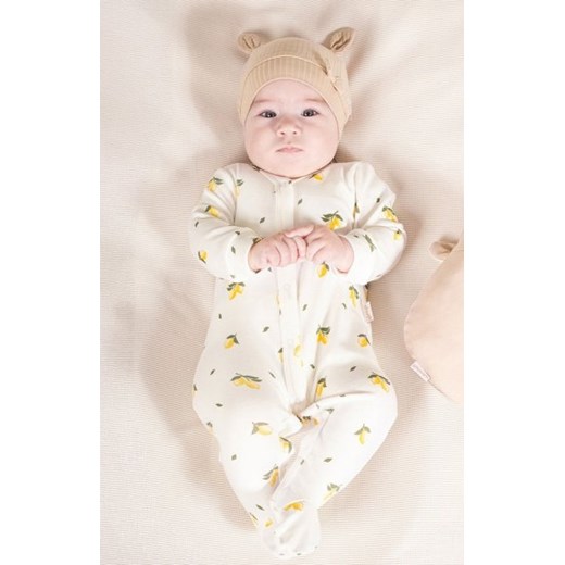 Bawełniany pajacyk cytrynki ze sklepu intimiti.pl w kategorii Pajacyki - zdjęcie 187877219