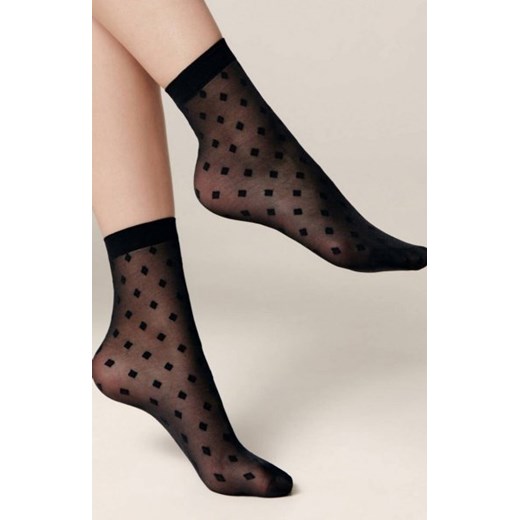 Conte skarpetki w romby ze sklepu intimiti.pl w kategorii Skarpetki damskie - zdjęcie 187877449