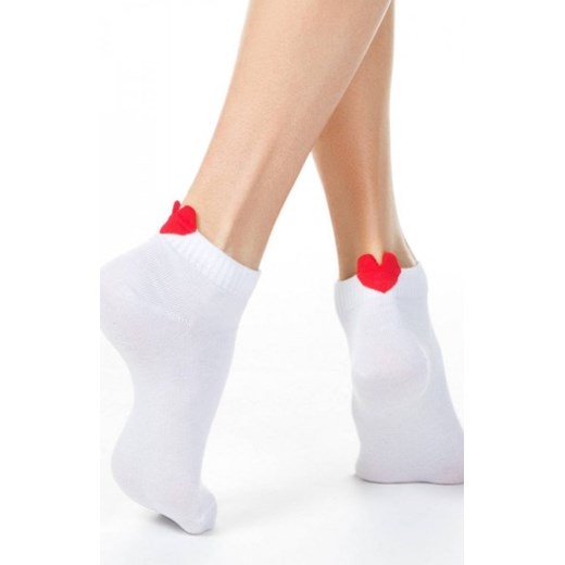 Conte krótkie skarpetki z serduszkiem ze sklepu intimiti.pl w kategorii Skarpetki damskie - zdjęcie 187877497